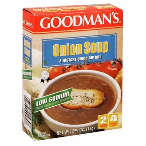 GOODMANS Grocery > Soups & Stocks GOODMANS: Low Sodium Onion Soup & Dip, 2.75 oz