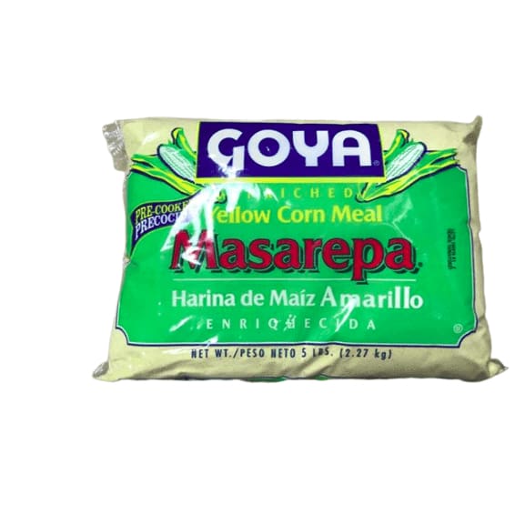 Goya Foods Masarepa Pre-Cooked Yellow Corn Meal, 5 Pound - ShelHealth.Com