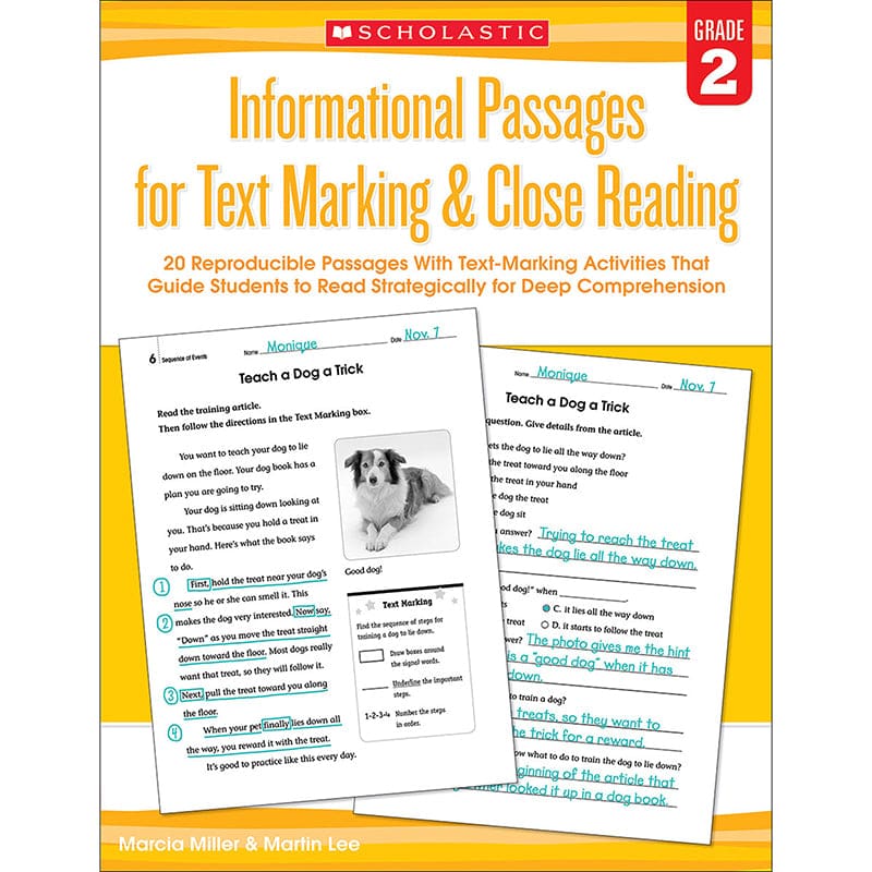 Gr 2 Informational Passages For Text Marking & Close Reading (Pack of 6) - Comprehension - Scholastic Teaching Resources