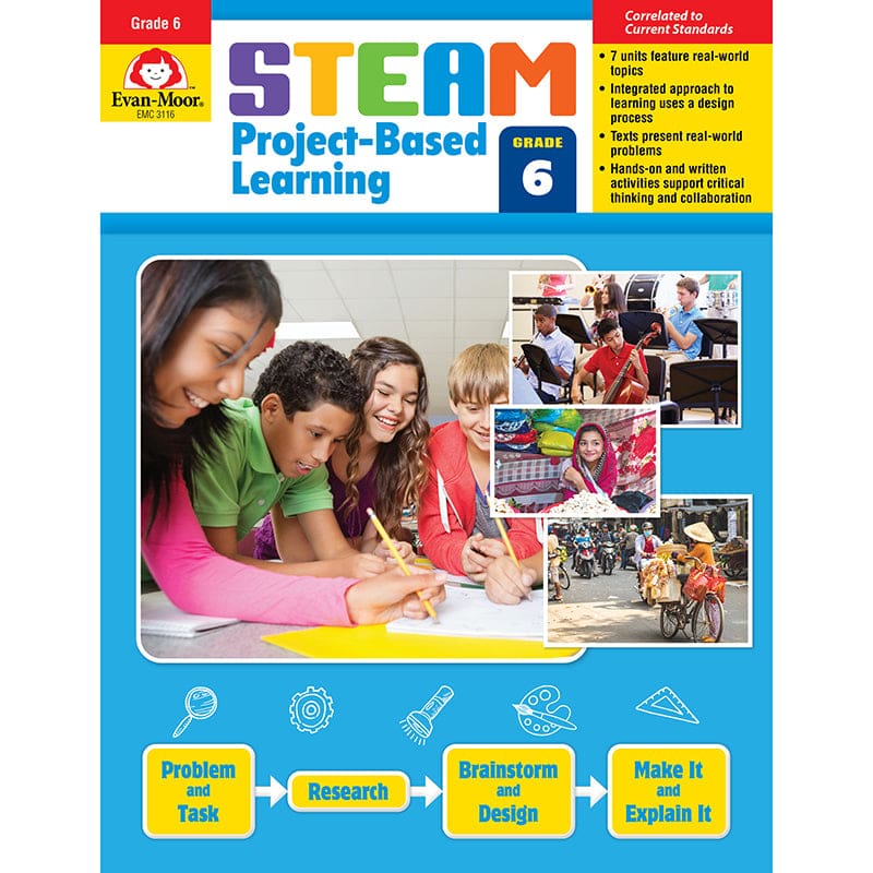 Gr6 Steam Project-Based Learning (Pack of 2) - Skill Builders - Evan-moor