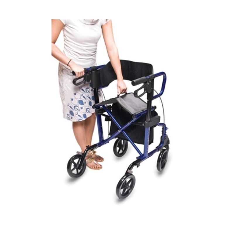 Graham Field Hybrid Rollator Transport Chair Titanium - Item Detail - Graham Field