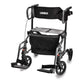 Graham Field Hybrid Rollator Transport Chair Titanium - Item Detail - Graham Field