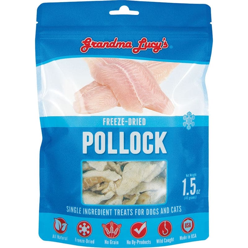 Grandma Lucys Dog Cat Freeze-Dried Singles Pollock 1.5oz. - Pet Supplies - Grandma