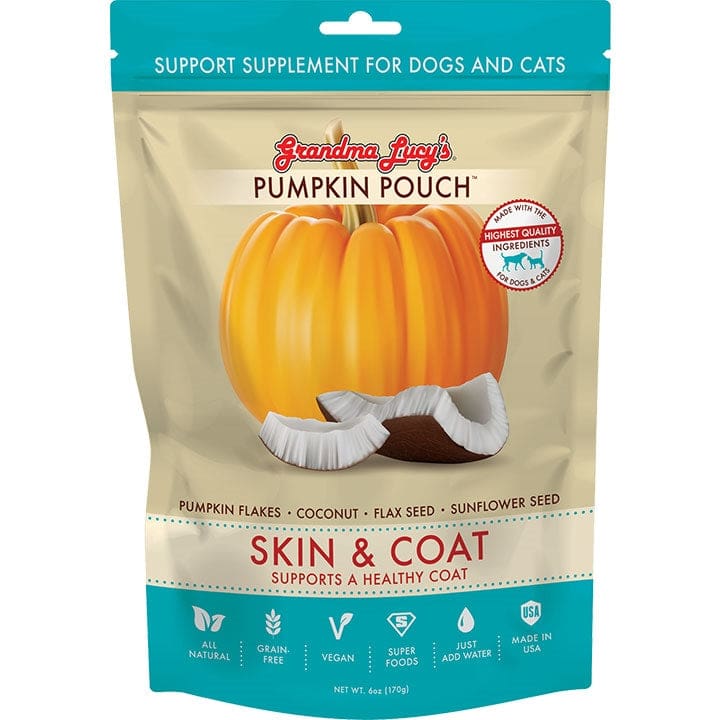 Grandma Lucys Pumpkin Pouch Skin and Coat 6oz. - Pet Supplies - Grandma Maes