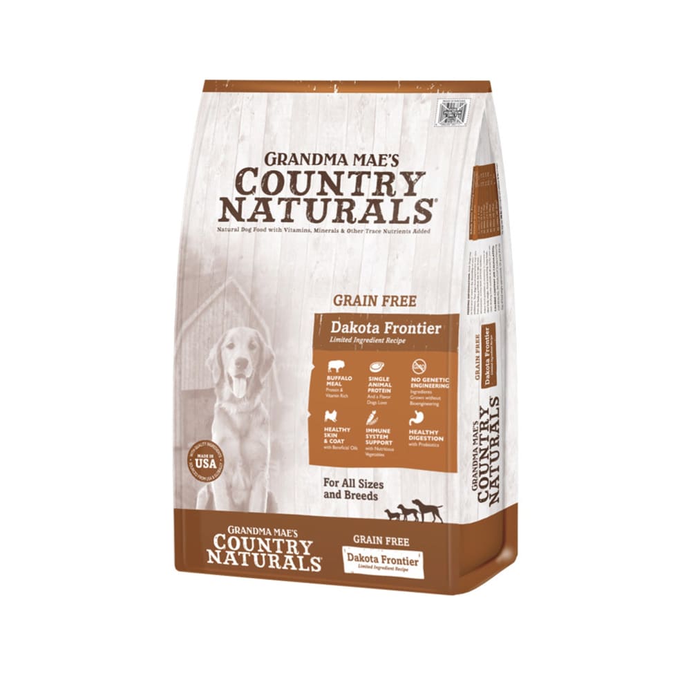 Grandma Maes Country Naturals Grain Free Dakota Frontier Buffalo Dry Dog Food 14 lb - Pet Supplies - Grandma Maes