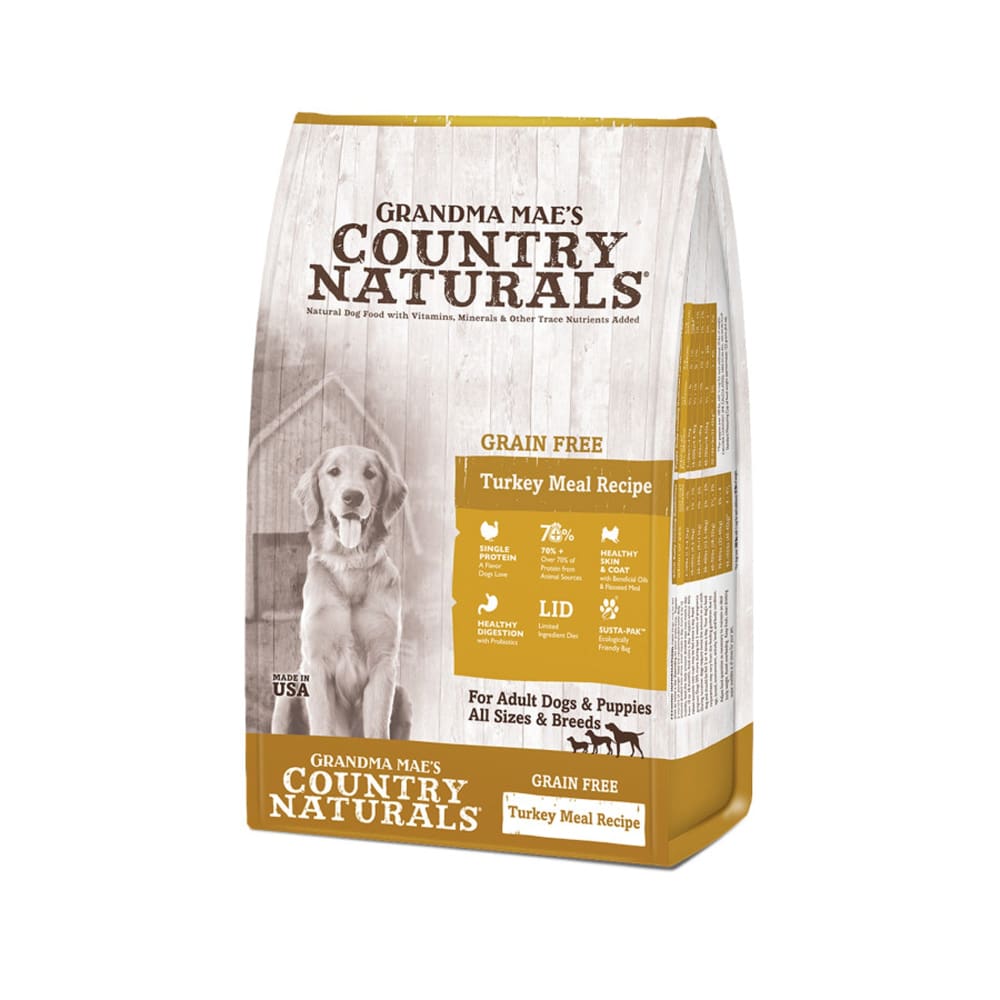 Grandma Maes Country Naturals Grain Free LID Turkey Dog Food 25 lb - Pet Supplies - Grandma Maes