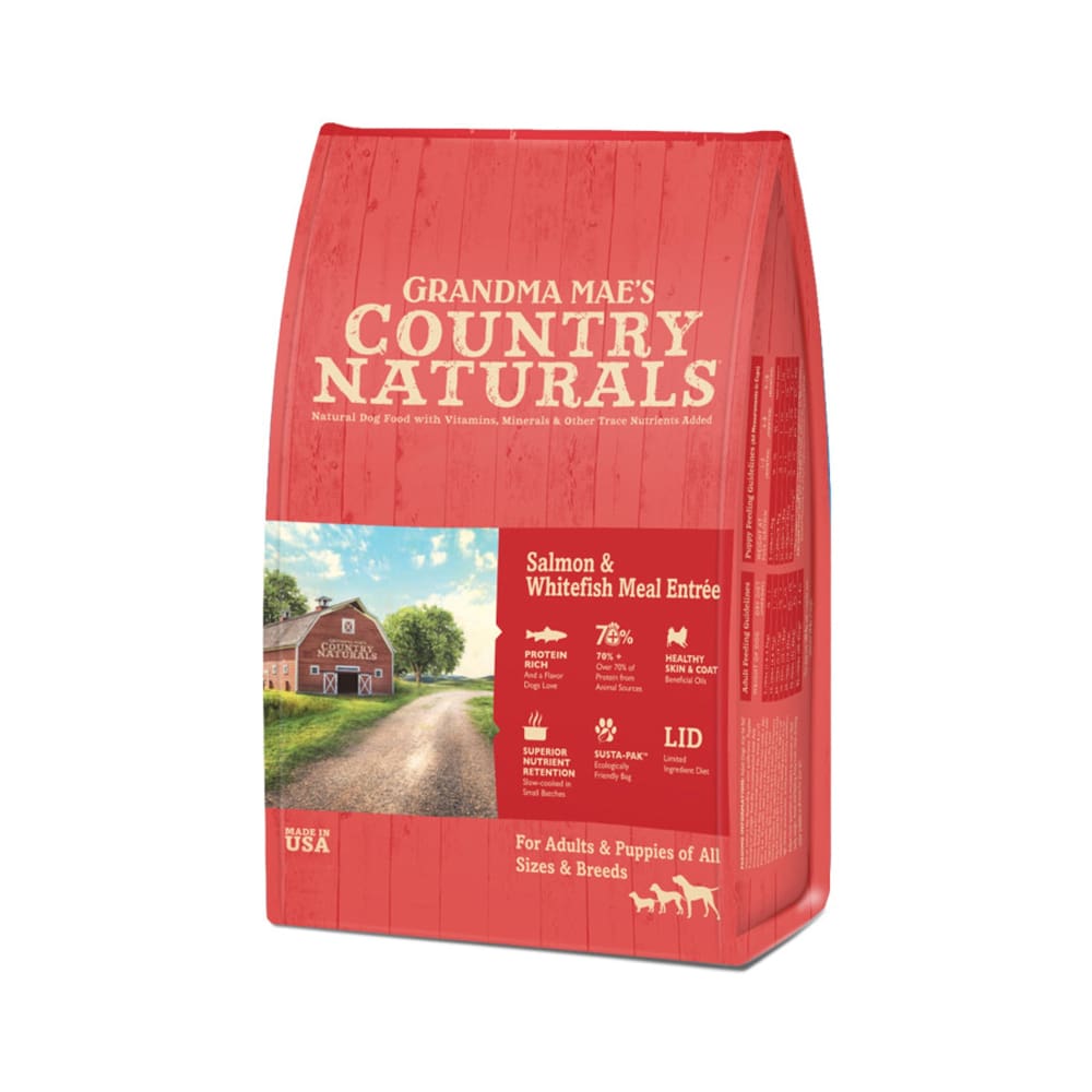 Grandma Maes Country Naturals Salmon and Whitefish Meal Dry Dog Food 25 lb - Pet Supplies - Grandma Maes