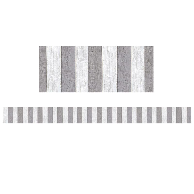 Gray Stripes Straight Border Trim Modern Farmhouse (Pack of 10) - Border/Trimmer - Teacher Created Resources