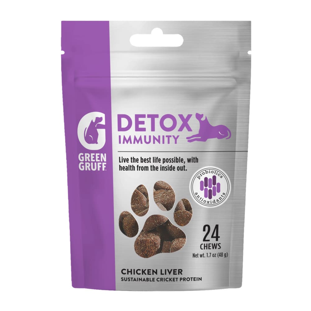 Green Gruff Detox Immunity Dog Supplements 1ea-24 ct - Pet Supplies - Green Gruff