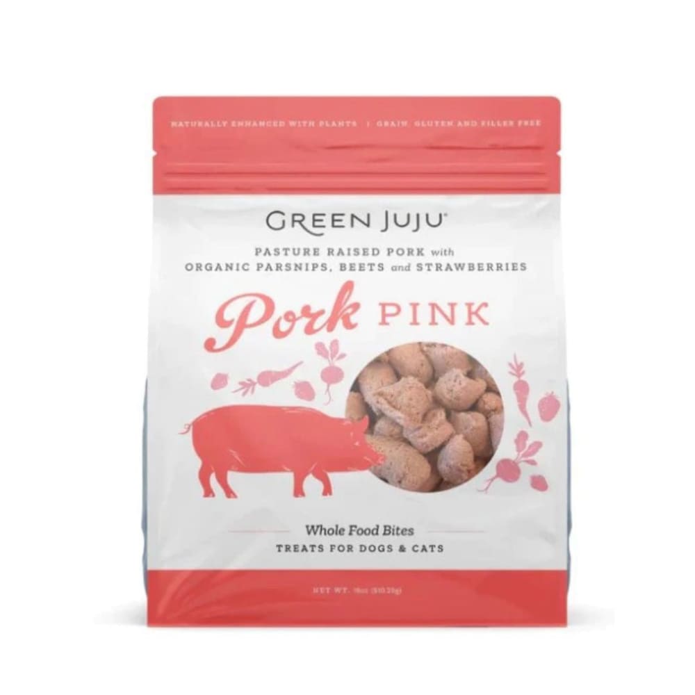 Green Juju Dog Freeze Dried Topper Pork Pink 18Oz - Pet Supplies - Green Juju
