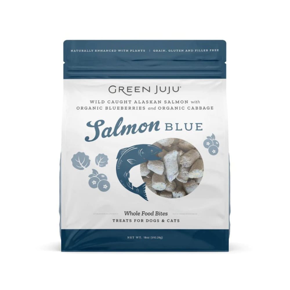 Green Juju Dog Freeze Dried Topper Salmon Blue 18Oz - Pet Supplies - Green Juju