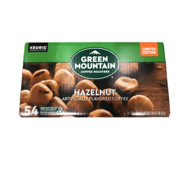 Green Mountain Coffee Roasters Hazelnut, Single-Serve Keurig K-Cup Pods, Flavored Light Roast Coffee, 54 Count - ShelHealth.Com