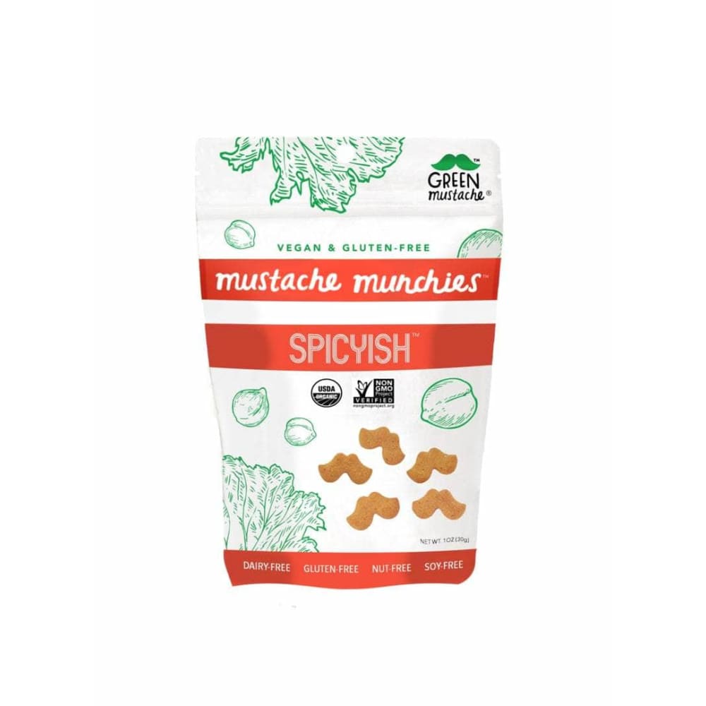 GREEN MUSTACHE Green Mustache Spicyish Mustache Munchies, 1 Oz