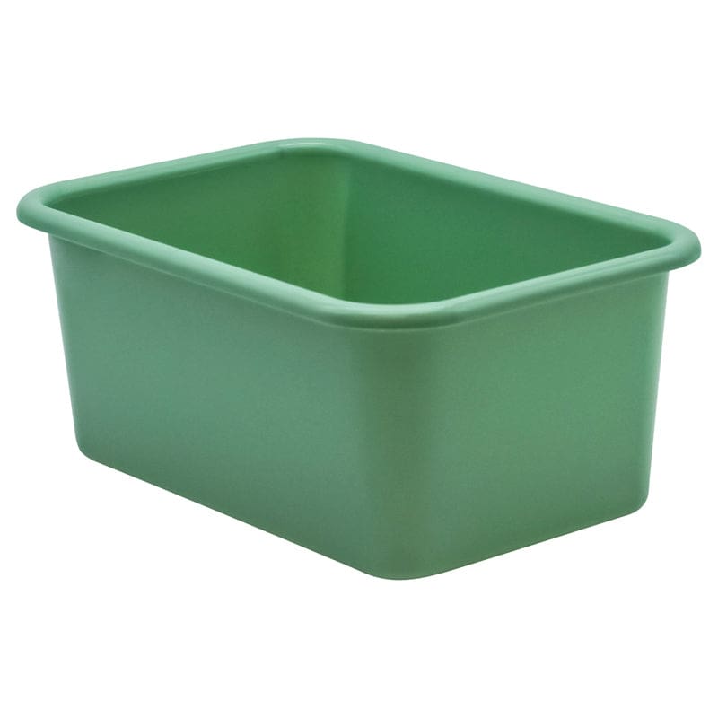 Green Small Plastic Storage Bin (Pack of 10) - Storage Containers - Teacher Created Resources