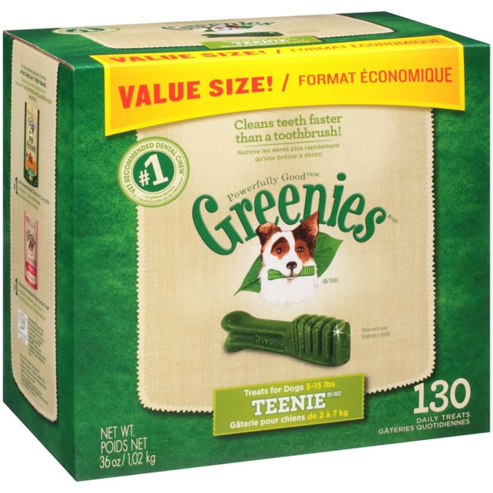 Greenies Dog Dental Treats Original 1ea/36 oz 130 ct Teenie - Pet Supplies - Greenies
