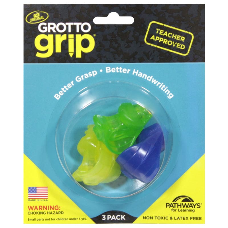 Grotto Grips 3 Blister Pack (Pack of 10) - Pencils & Accessories - Pathways For Learning