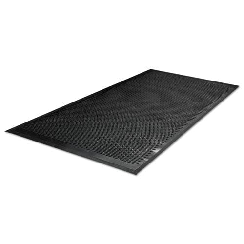 Guardian Clean Step Outdoor Rubber Scraper Mat Polypropylene 48 X 72 Black - Janitorial & Sanitation - Guardian