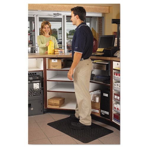 Guardian Flex Step Rubber Anti-fatigue Mat Polypropylene 36 X 60 Black - Janitorial & Sanitation - Guardian