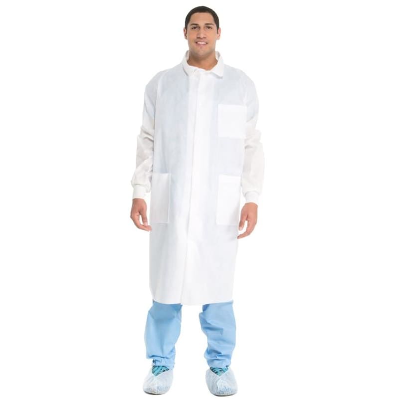 Halyard Lab Coat Large Blue Case of 25 - Item Detail - Halyard