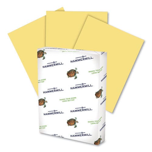 Hammermill Colors Print Paper 20 Lb Bond Weight 8.5 X 11 Canary 500/ream - School Supplies - Hammermill®