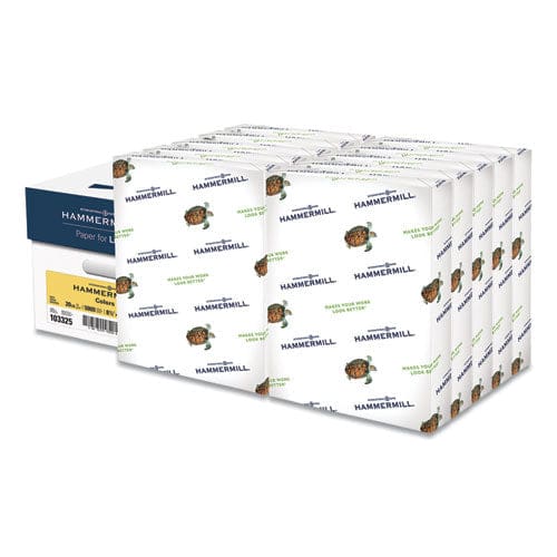 Hammermill Colors Print Paper 20 Lb Bond Weight 8.5 X 11 Green 500 Sheets/ream 10 Reams/carton - School Supplies - Hammermill®