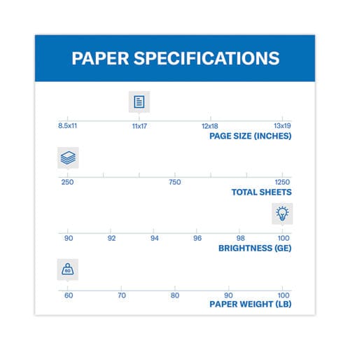 Hammermill Premium Color Copy Cover 100 Bright 60 Lb Cover Weight 17 X 11 250/pack - Office - Hammermill®