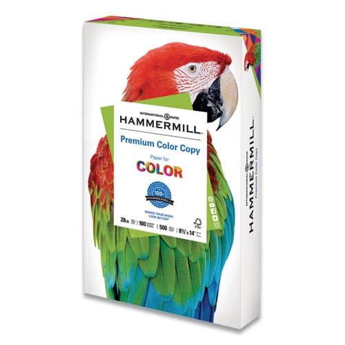 Hammermill Premium Color Copy Print Paper 100 Bright 28 Lb Bond Weight 8.5 X 11 Photo White 500 Sheets/ream 5 Reams/carton - School Supplies