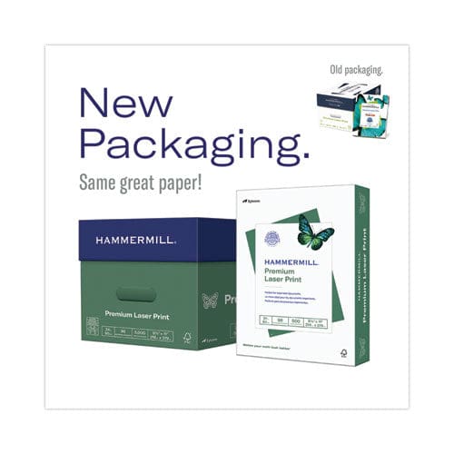 Hammermill Premium Laser Print Paper 98 Bright 24 Lb Bond Weight 8.5 X 11 White 500/ream - School Supplies - Hammermill®