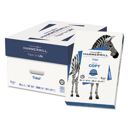 Hammermill Tidal Print Paper 92 Bright 20 Lb Bond Weight 8.5 X 11 White 500 Sheets/ream 10 Reams/carton - School Supplies - Hammermill®