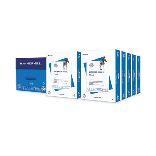 Hammermill Tidal Print Paper 92 Bright 20 Lb Bond Weight 8.5 X 11 White 500 Sheets/ream 10 Reams/carton - School Supplies - Hammermill®