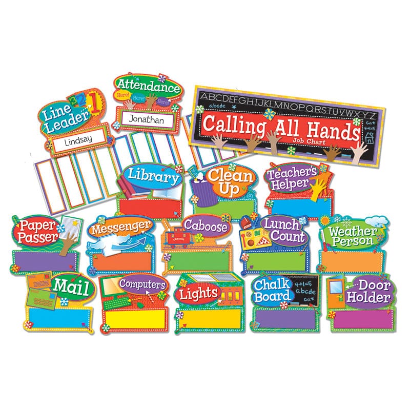 Hands On Management Job Chart Mini Bb Set (Pack of 6) - Miscellaneous - Eureka