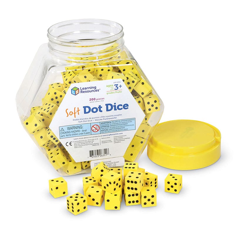 Hands On Soft Dot Dice - Dice - Learning Resources