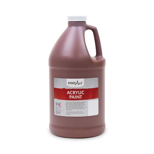 Handy Art Acrylic Paint Brown 64 Oz Bottle - School Supplies - Handy Art®