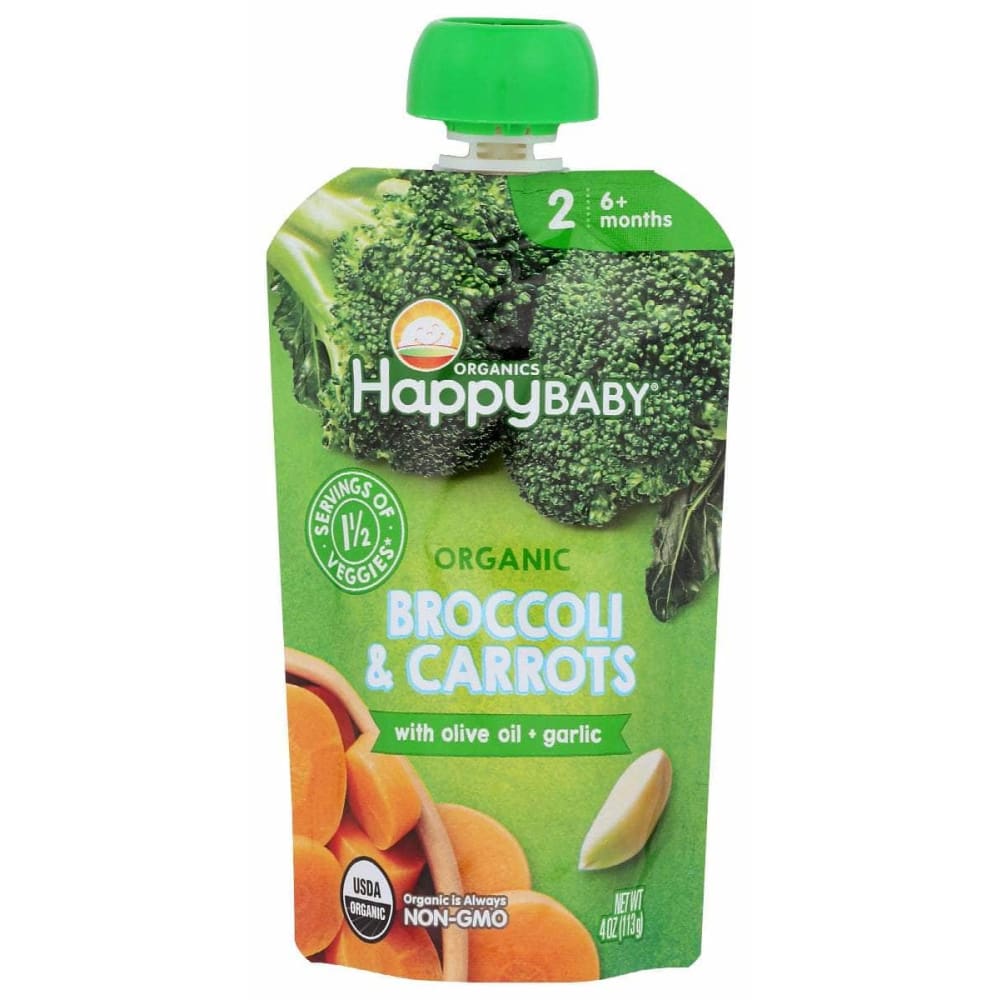 HAPPY BABY Happy Baby Food Baby Broc Crt Org, 4 Oz