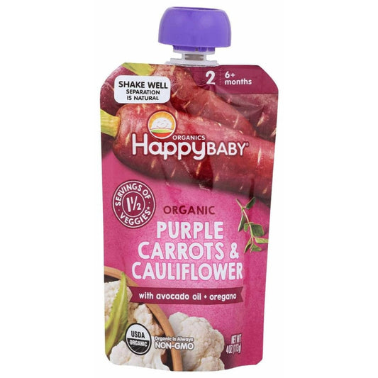 HAPPY BABY Happy Baby Food Baby Crrt Clflwr Org, 4 Oz