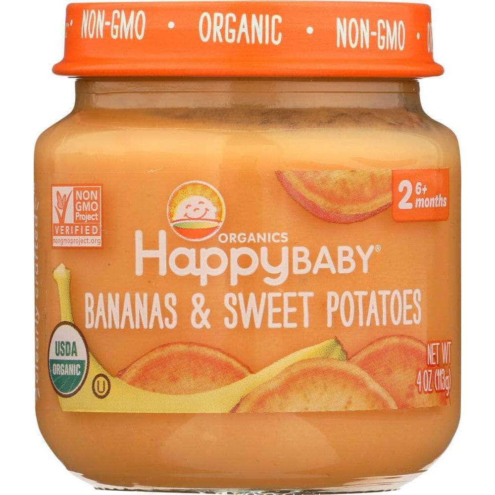 Happy Baby Happy Baby Stage 2 Bananas and Sweet Potatoes, 4 oz