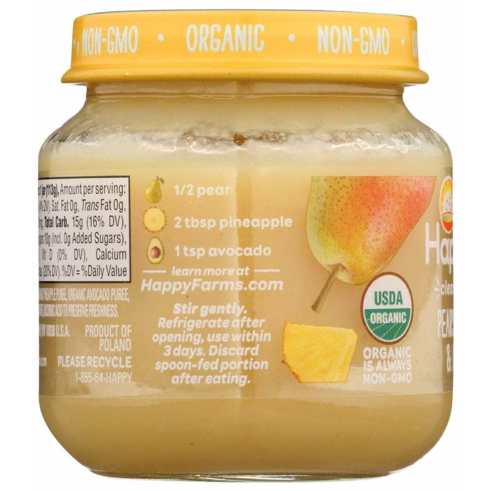 HAPPY BABY Happy Baby Stage 2 Pear Pinapl Avocd, 4 Oz