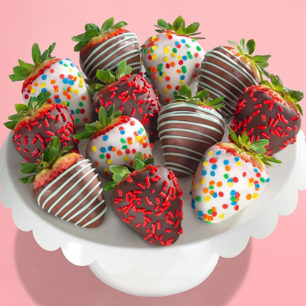 Happy Birthday Chocolate Covered Strawberries - Gift Baskets - Happy Birthday