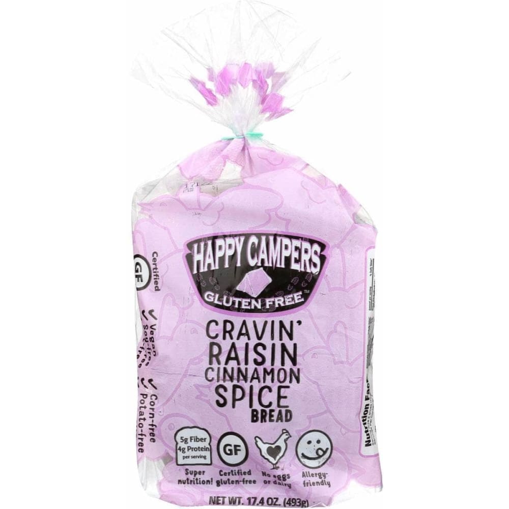 Happy Campers Gluten Free Happy Campers Gluten Free Cravin’ Raisin Cinnamon Spice Bread, 17.40 oz