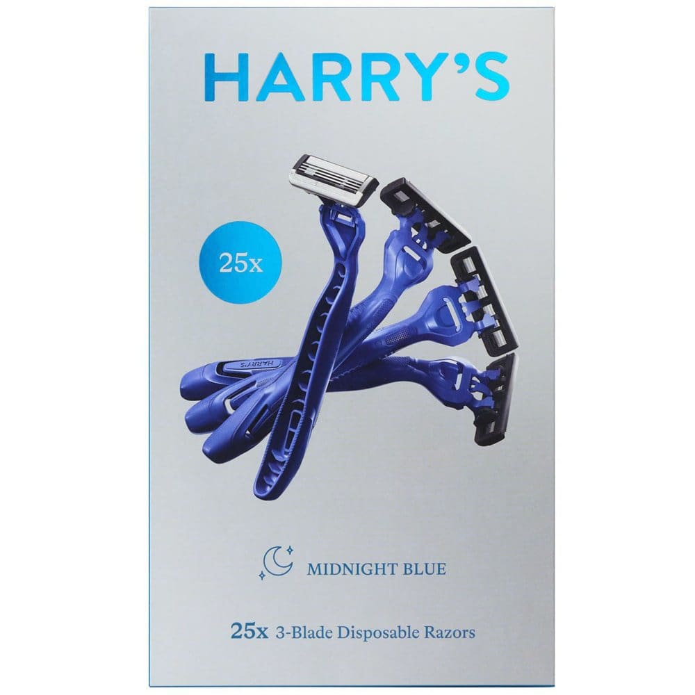 Harry’s Men’s Disposable Razors Midnight Blue (25 pk.) - Razors Shaving & Hair Removal - Harry’s Men’s