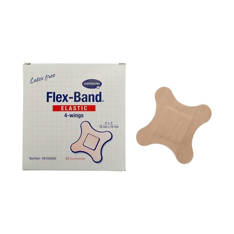 Hartmann Adhesive 4- Wing Bandage 3 X 3 Box of 50 - Wound Care >> Basic Wound Care >> Bandage - Hartmann