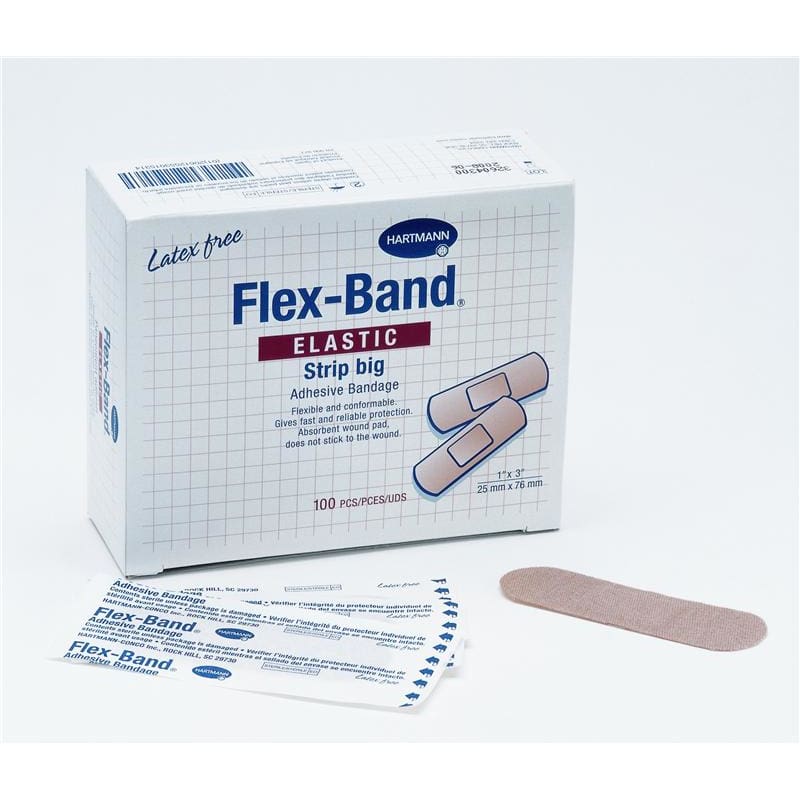 Hartmann Adhesive Bandage 1 X 3 Fabric Box of 100 (Pack of 2) - Wound Care >> Basic Wound Care >> Bandage - Hartmann