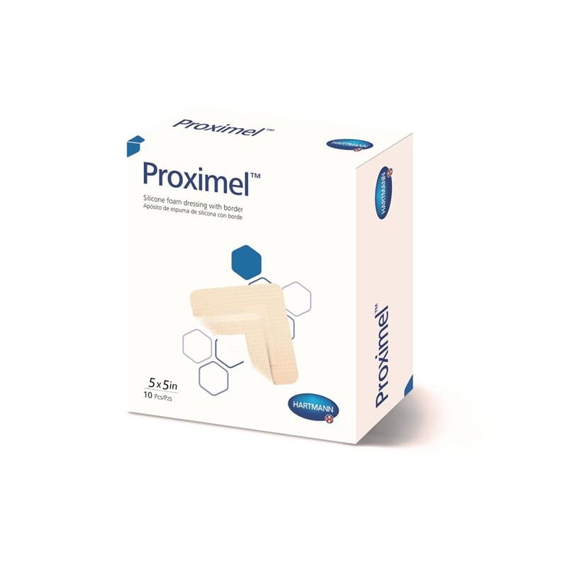 Hartmann Proximel Silicone With Border 5 X 5 Box of 10 - Wound Care >> Advanced Wound Care >> Silicone - Hartmann