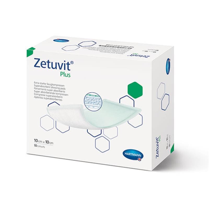 Hartmann Zetuvit Plus 4 X 4 Super Absorbent Box of 10 - Item Detail - Hartmann