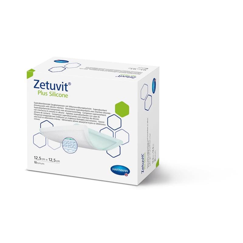 Hartmann Zetuvit Plus Silicone 3 X 3 Box of 10 - Item Detail - Hartmann