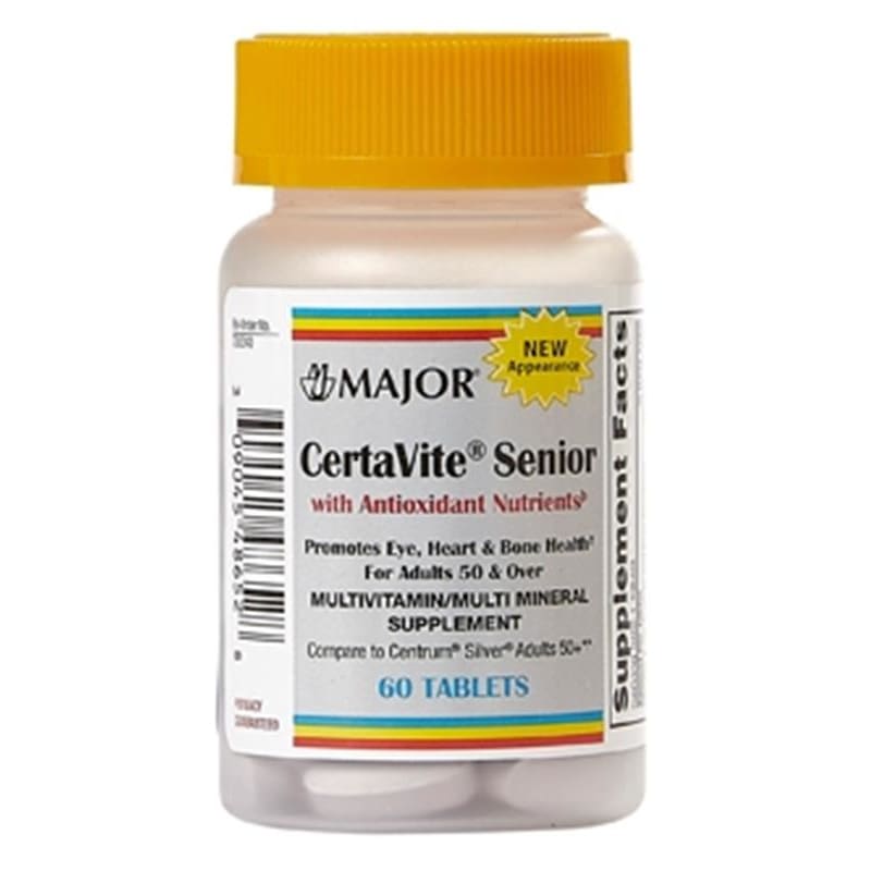 Harvard Drug Certa-Vite Senior Tabs Box of T60 (Pack of 3) - Over the Counter >> Vitamins and Minerals - Harvard Drug