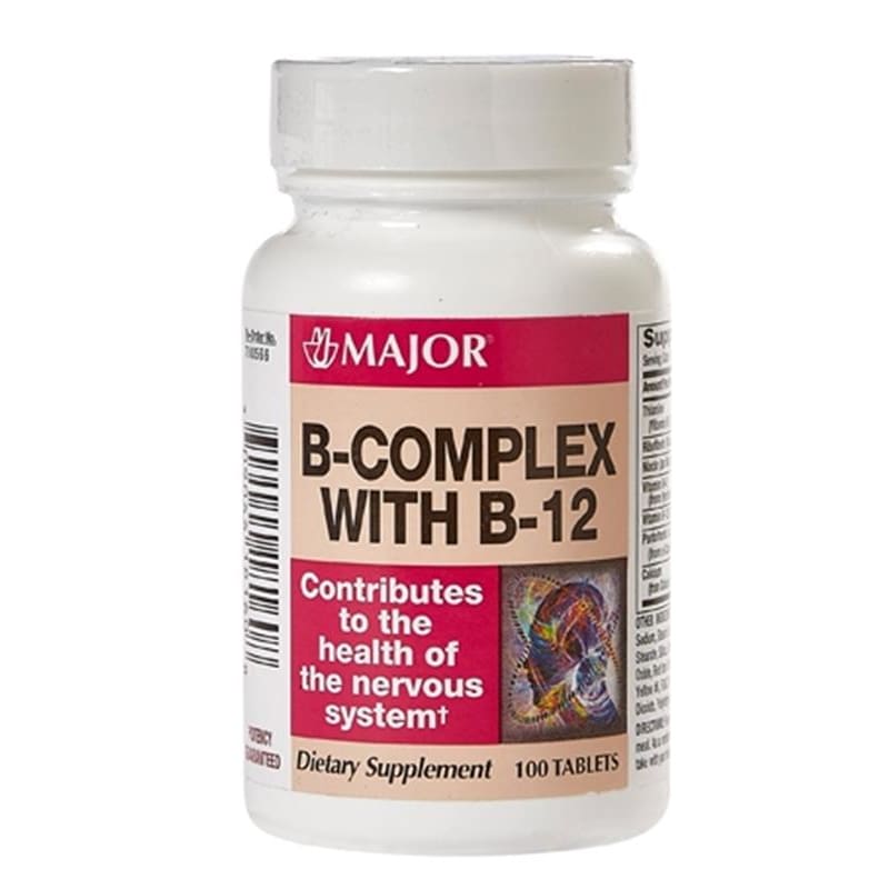 Harvard Drug Vitamin B-Complex B-12 Tabs Box of 100 (Pack of 6) - Item Detail - Harvard Drug