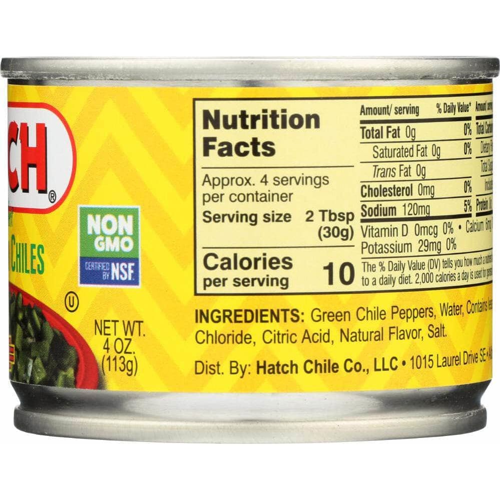 Hatch Hatch Diced Hot Green Chilies, 4 oz