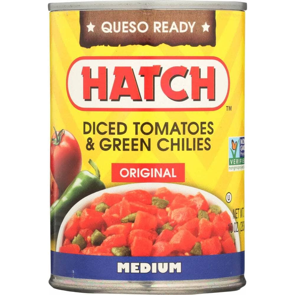 Hatch Hatch Diced Tomatoes & Green Chilies Original Medium, 10 oz
