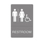 Headline Sign Ada Sign Employees Must Wash Hands... Tactile Symbol/braille 6 X 9 Gray - Office - Headline® Sign